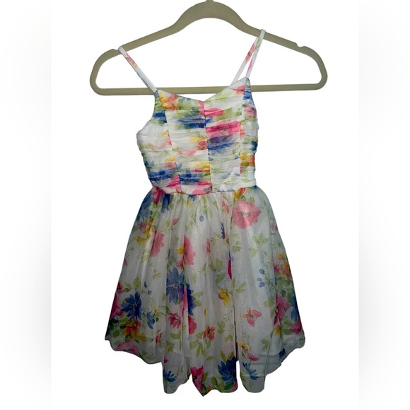 Pink and Purple Spaghetti Strap Sundress for Weddings - Picture 1 of 4
